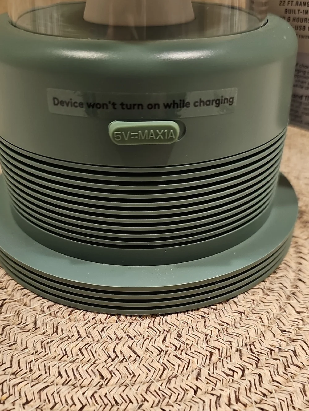 Hearth And Hand Retro Portable Bluetooth Speaker LED Lantern In Sage Green
